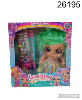 Imagen de MUÑECA OJOS GRANDES CON SONIDO Y SET DE UÑAS 4.26